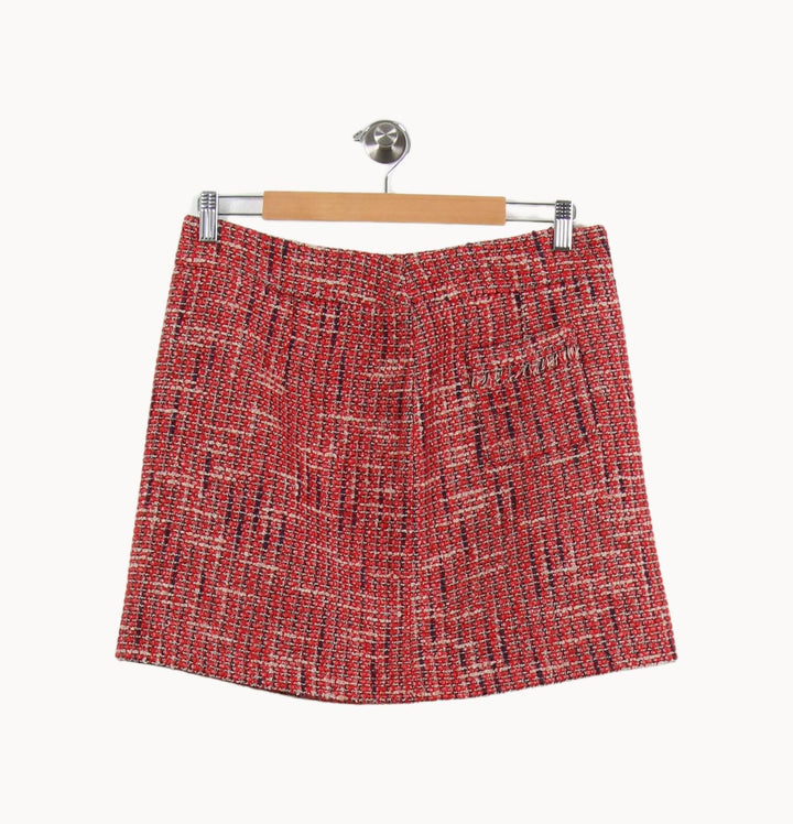 Jupe Courte Rouge et Blanc - Taille L/40 de la marque Comptoir des Cotonniers | PARAD51333 - Vendu par Paradigme - Image 2