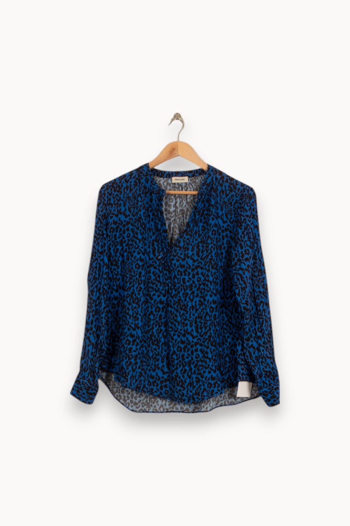 Blouse Bleue et Noire - Taille L/40 de la marque Zadig&Voltaire | PARAD51337 - Vendu par Paradigme - Image 2