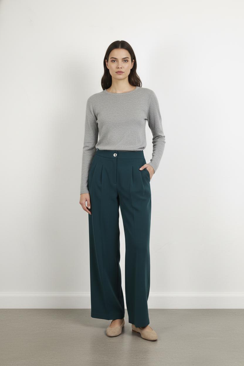 Pantalon Large Vert - Taille M/38