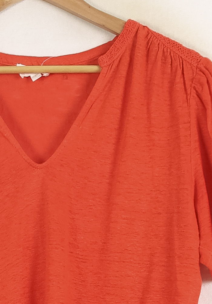 Tee-shirt Orange - Taille L/40 de la marque Maison 123 | PARAD51355 - Vendu par Paradigme - Image 3