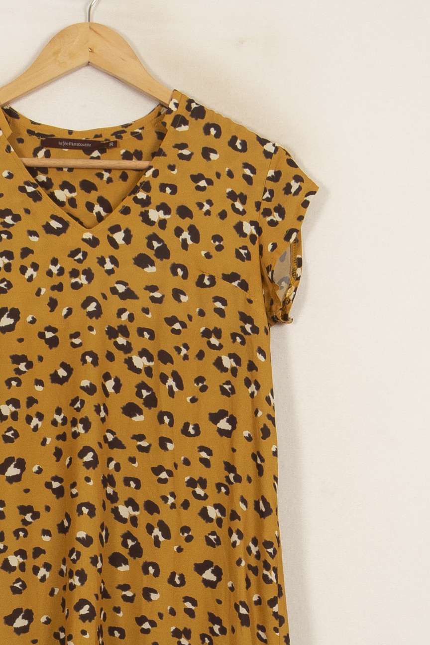 Robe Jaune et Noire - Taille S/36 de la marque La Fée Maraboutée | PARAD51364 - Vendu par Paradigme - Image 3