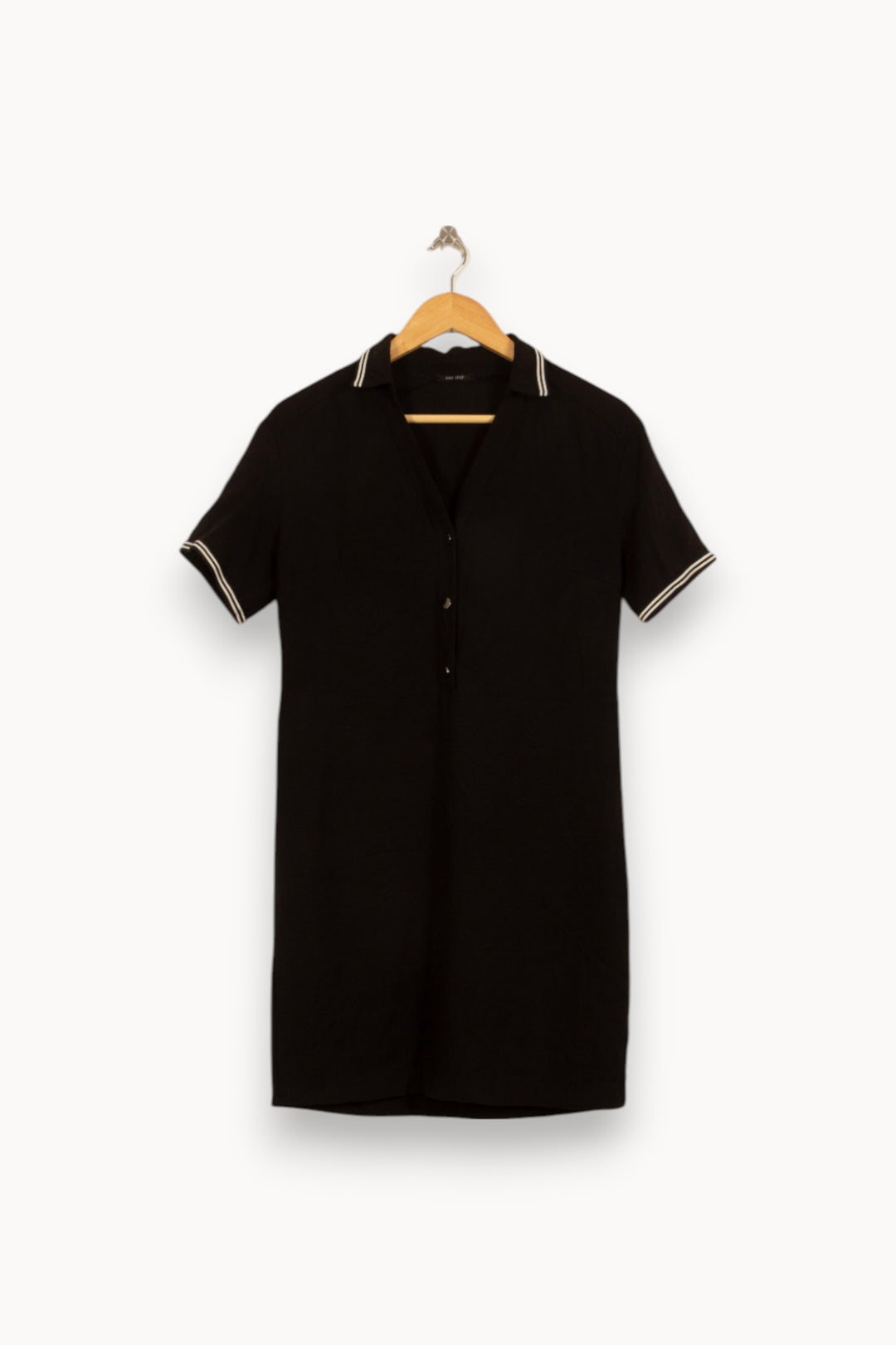 Robe Chemise Noire - Taille S/36 de la marque One Step | PARAD51369 - Vendu par Paradigme - Image 2