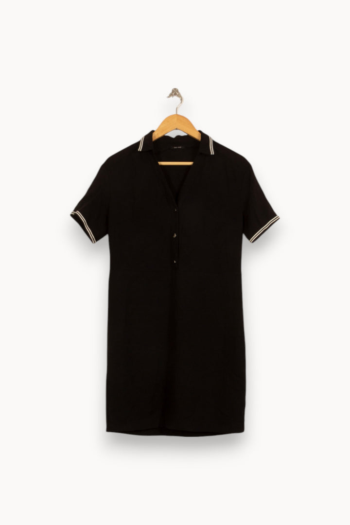 Robe Chemise Noire - Taille S/36 de la marque One Step | PARAD51369 - Vendu par Paradigme - Image 2