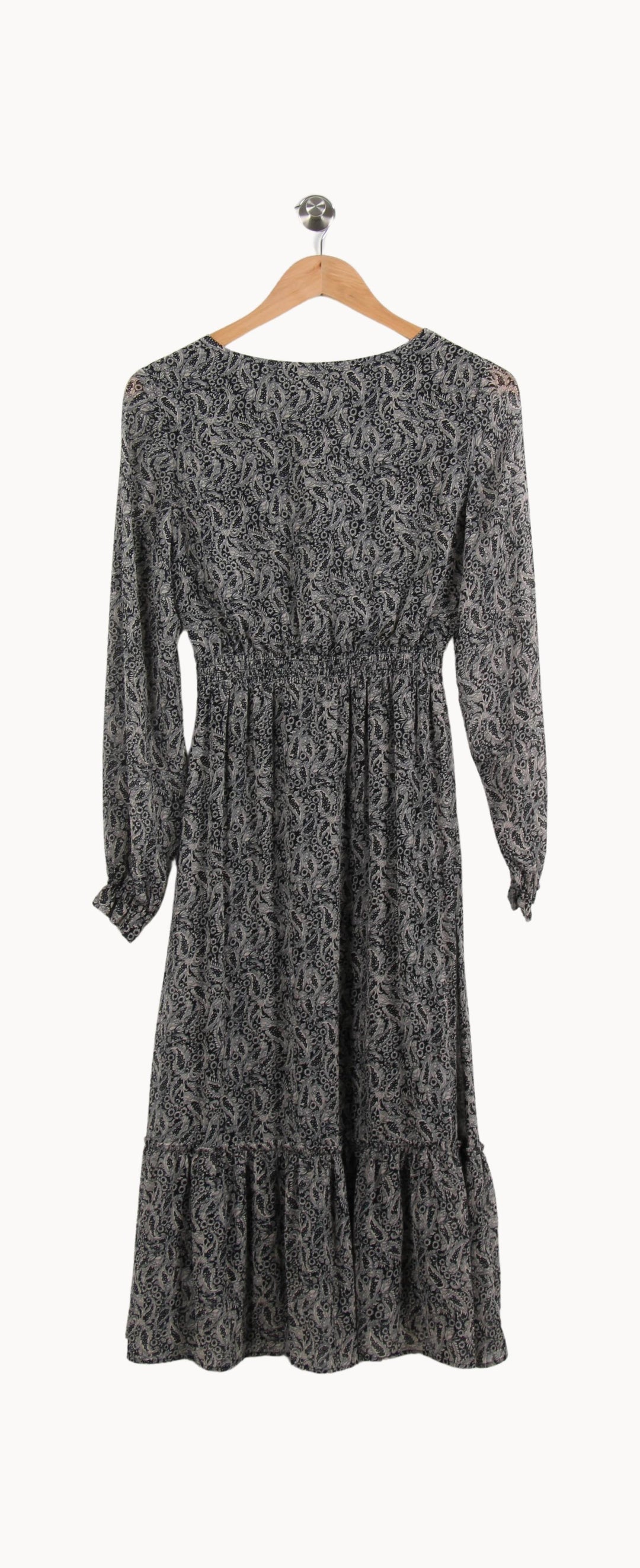 Robe Midi Noire et Blanche - Taille S/36 de la marque Sézane | PARAD51386 - Vendu par Paradigme - Image 4