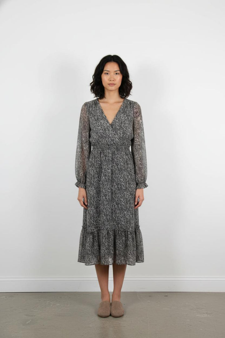 Robe Midi Noire et Blanche - Taille S/36