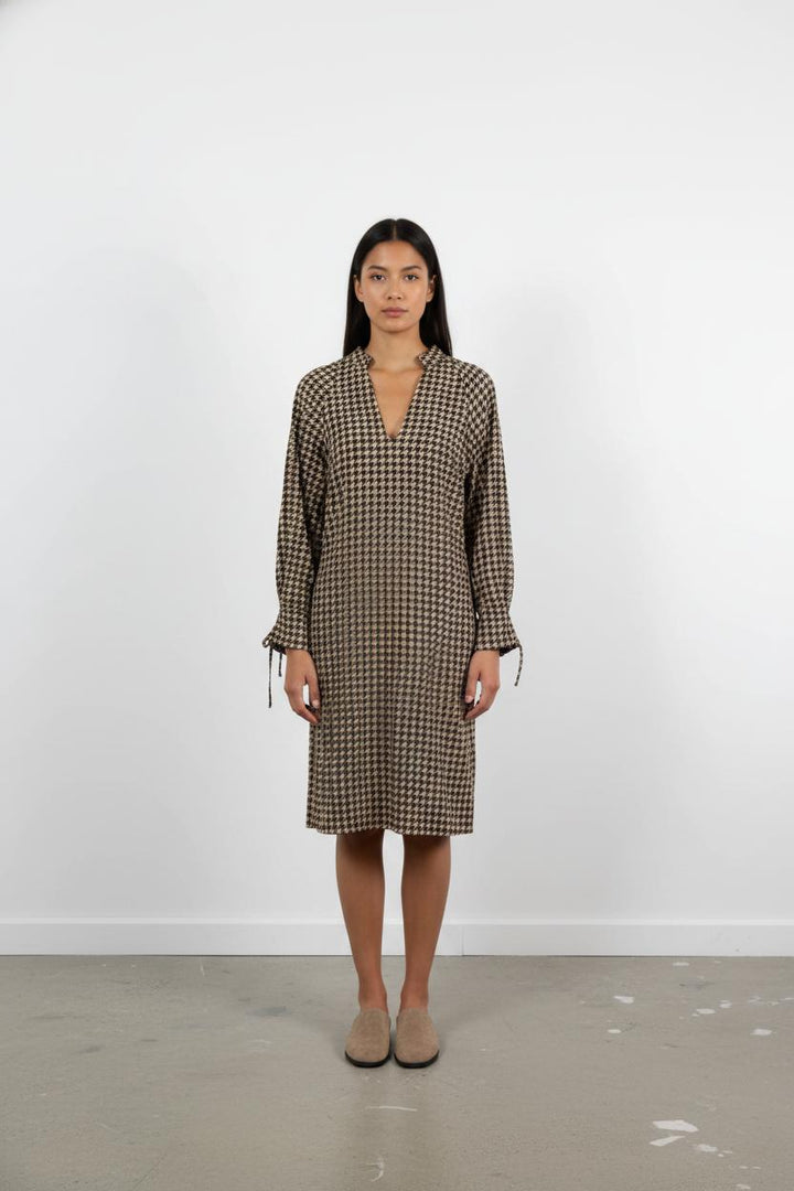 Robe Longue Noire et Beige - Taille S/36