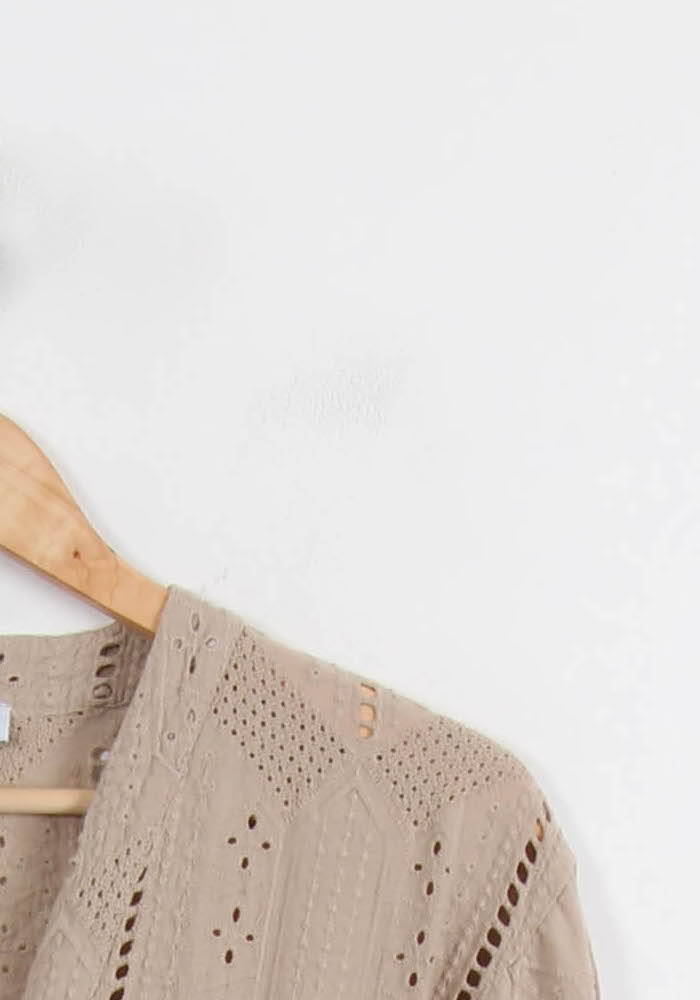 Robe Brodée Beige - Taille S/36 de la marque Opullence | PARAD51393 - Vendu par Paradigme - Image 3