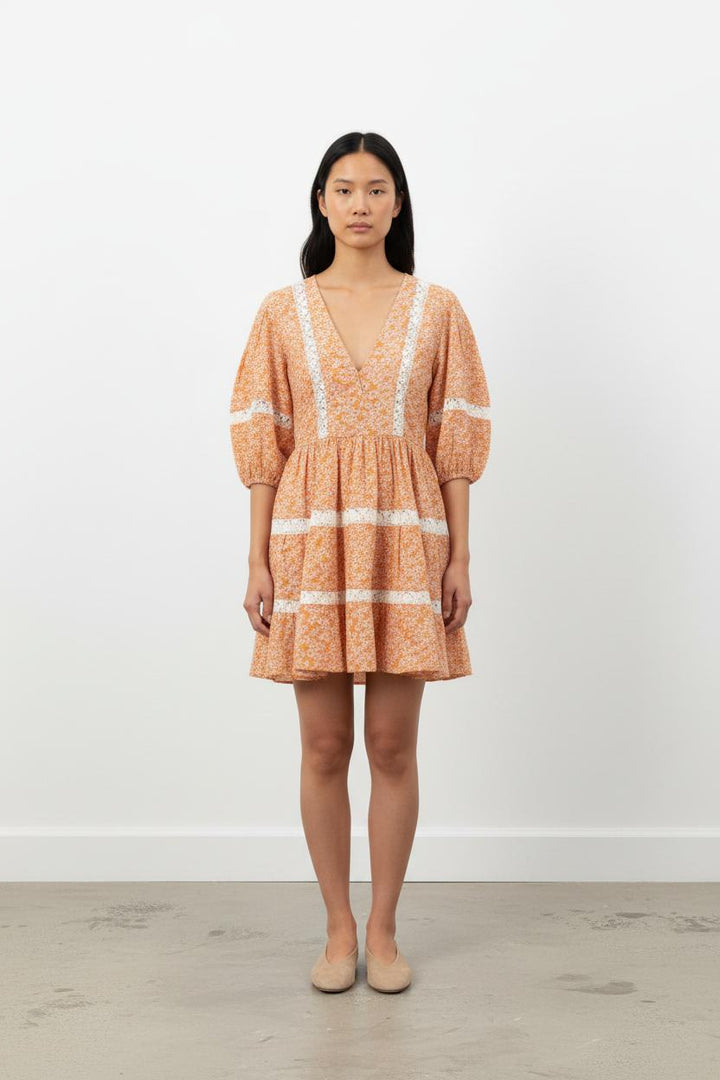 Robe Courte Rose et Blanche - Taille XS/34