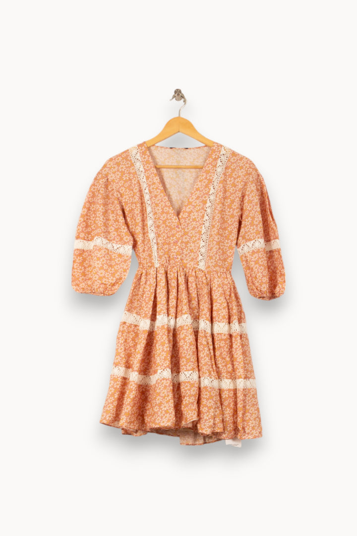 Robe Courte Rose et Blanche - Taille XS/34 de la marque Maje | PARAD51394 - Vendu par Paradigme - Image 2