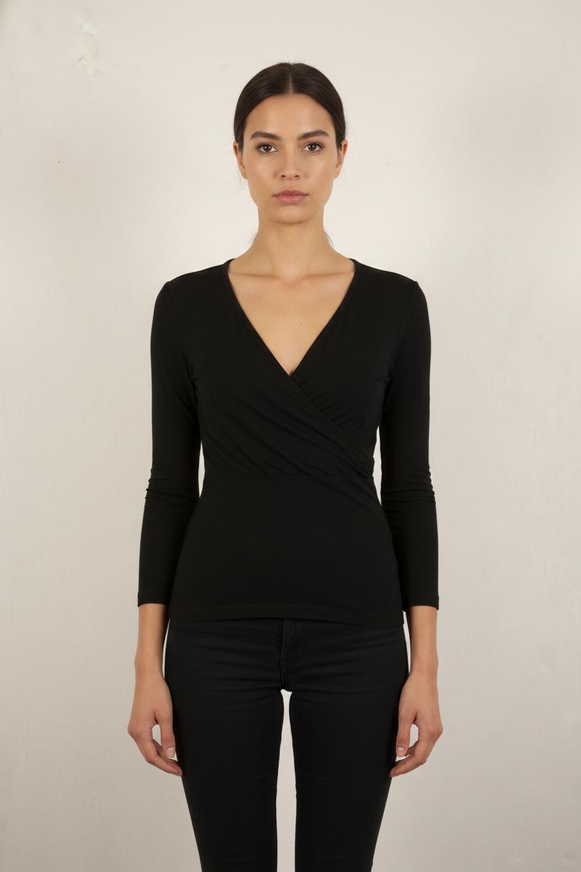 Cache-cœur Noir - Taille T.U.
