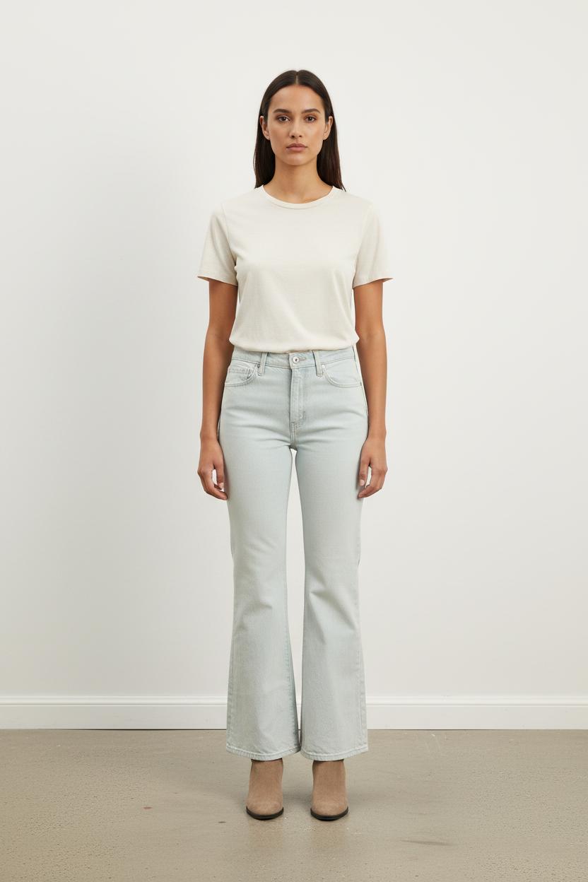 Jean Évasé Bleu - Taille M/38