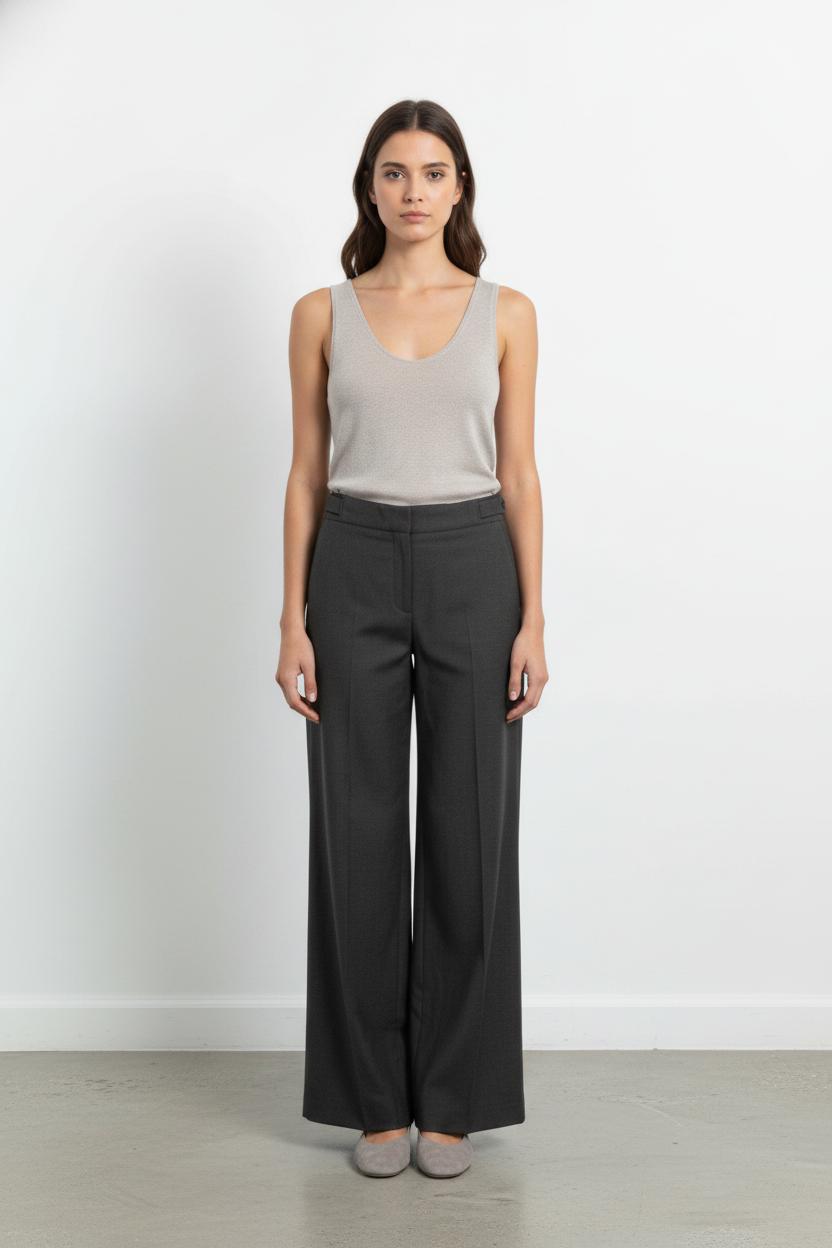 Pantalon Large Gris - Taille S/36 de la marque Comptoir des Cotonniers | PARAD51461 - Vendu par Paradigme - Image 1