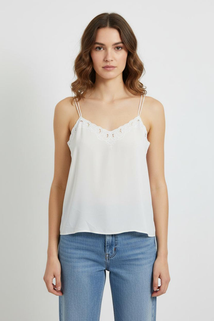 Caraco Blanc - Taille M/38 de la marque Sézane | PARAD51470 - Vendu par Paradigme - Image 1