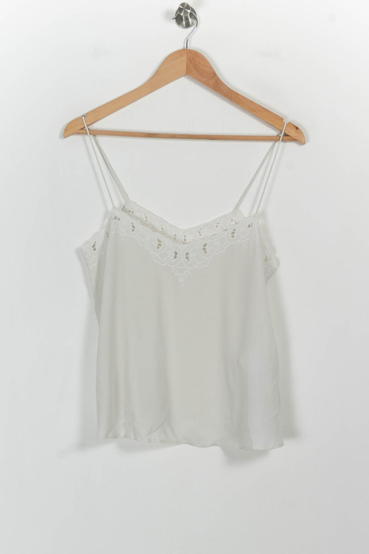 Caraco Blanc - Taille M/38 de la marque Sézane | PARAD51470 - Vendu par Paradigme - Image 2