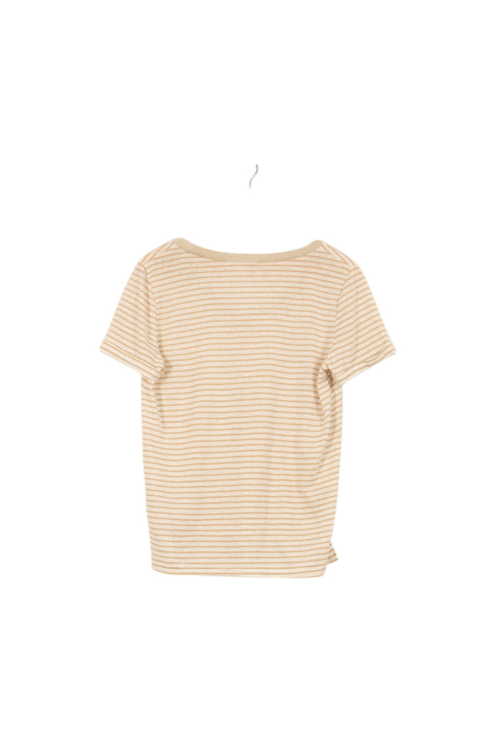 Tee-shirt À Rayures Beige et Blanc - Taille L/40 de la marque Grace & Mila | PARAD51493 - Vendu par Paradigme - Image 4
