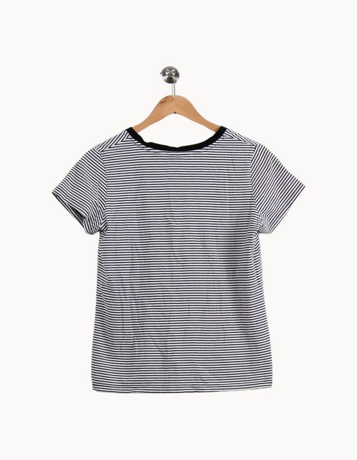 Tee-shirt Blanc et Noir - Taille M/38 de la marque Levi's | PARAD51496 - Vendu par Paradigme - Image 4