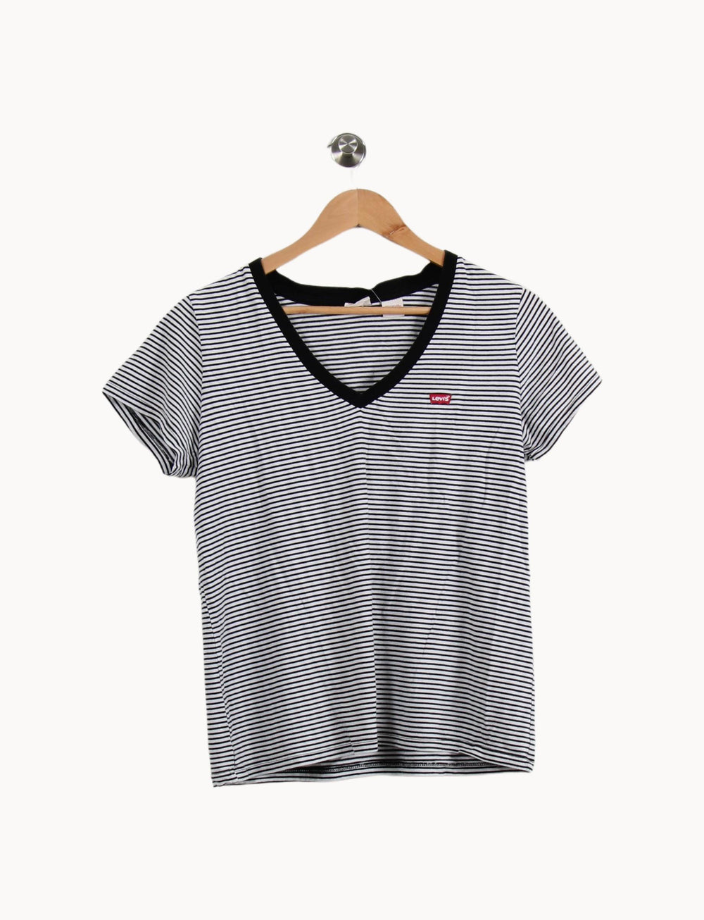 Tee-shirt Blanc et Noir - Taille M/38 de la marque Levi's | PARAD51496 - Vendu par Paradigme - Image 2