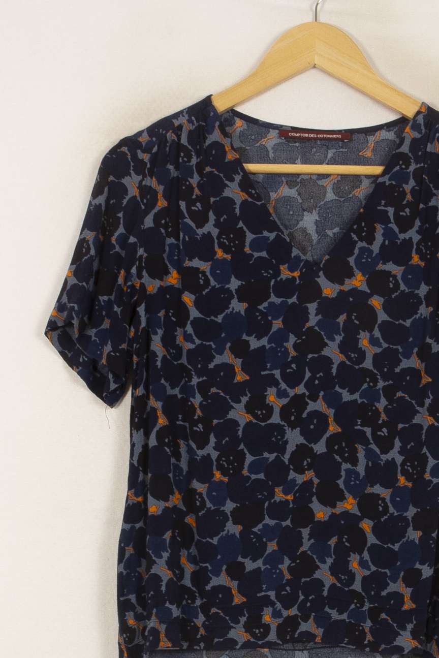 Blouse Bleue et Orange - Taille XS/34 de la marque Comptoir des Cotonniers | PARAD51499 - Vendu par Paradigme - Image 3