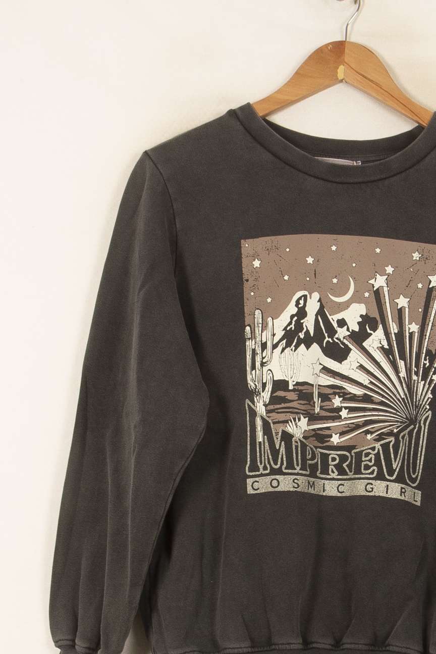 Sweatshirt Noir - Taille XS/34 de la marque Imprevu | PARAD51516 - Vendu par Paradigme - Image 3
