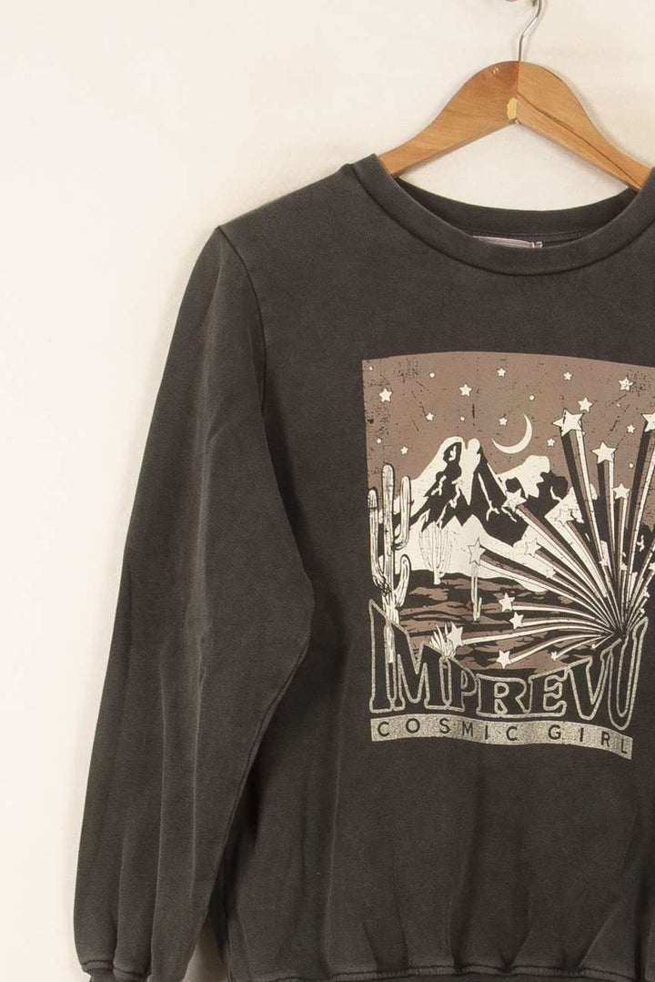 Sweatshirt Noir - Taille XS/34 de la marque Imprevu | PARAD51516 - Vendu par Paradigme - Image 3