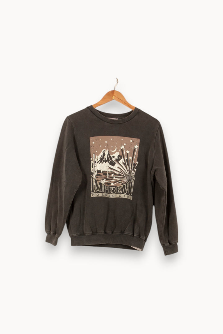 Sweatshirt Noir - Taille XS/34 de la marque Imprevu | PARAD51516 - Vendu par Paradigme - Image 2