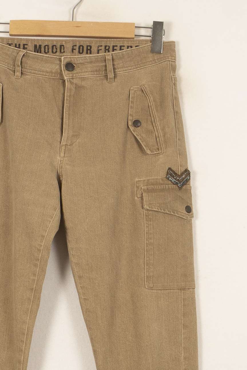 Pantalon Cargo Beige - Taille L/40 de la marque IKKS | PARAD51549 - Vendu par Paradigme - Image 3