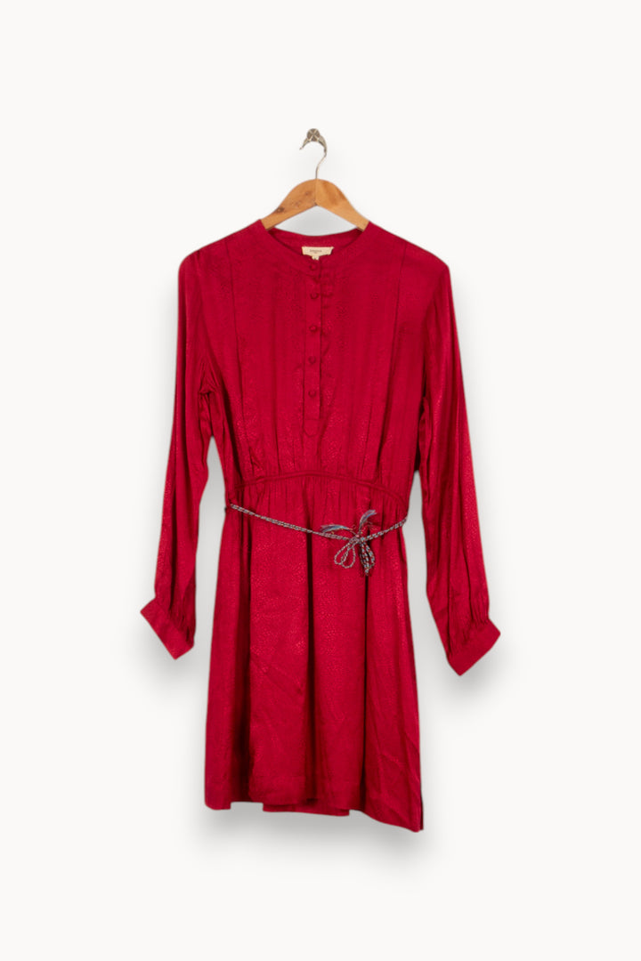 Robe Midi Rouge - Taille M/38 de la marque Valentine Gauthier | PARAD51551 - Vendu par Paradigme - Image 2