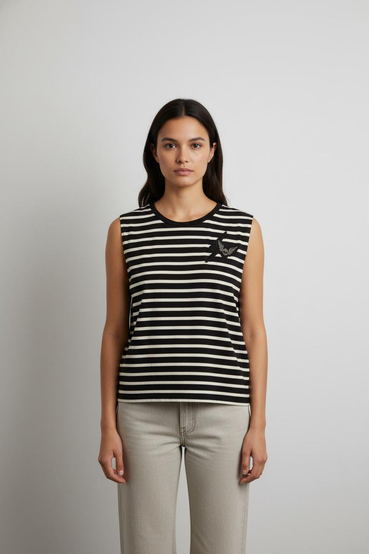 Débardeur Noir et Blanc - Taille M/38