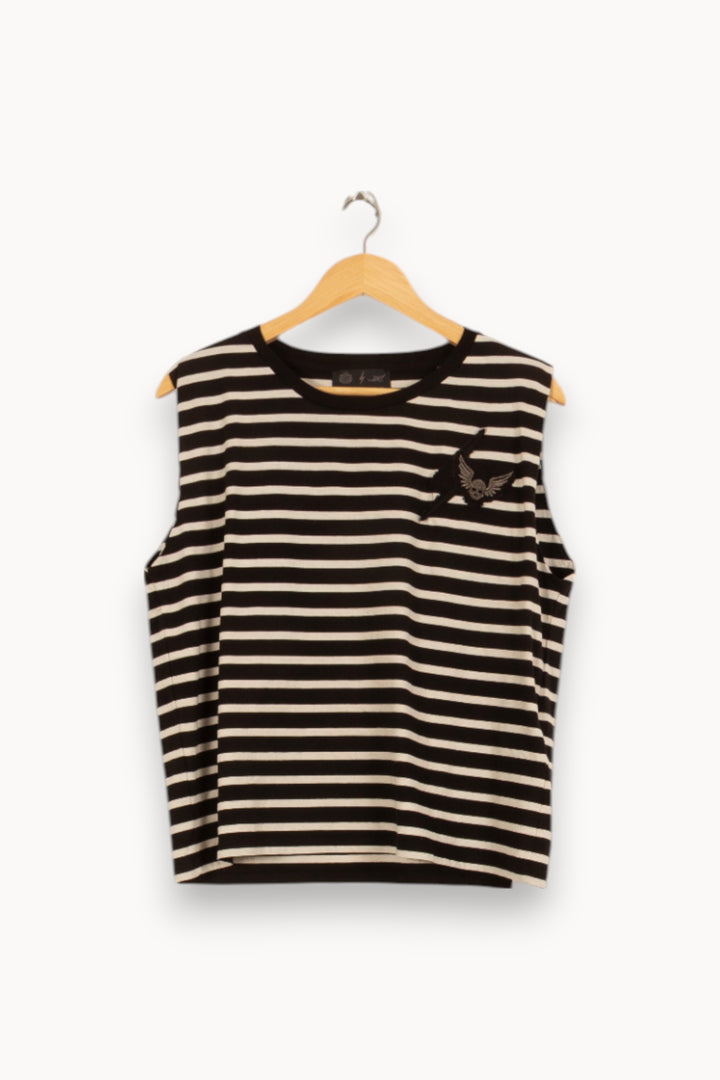 Débardeur Noir et Blanc - Taille M/38 de la marque IKKS | PARAD51553 - Vendu par Paradigme - Image 2