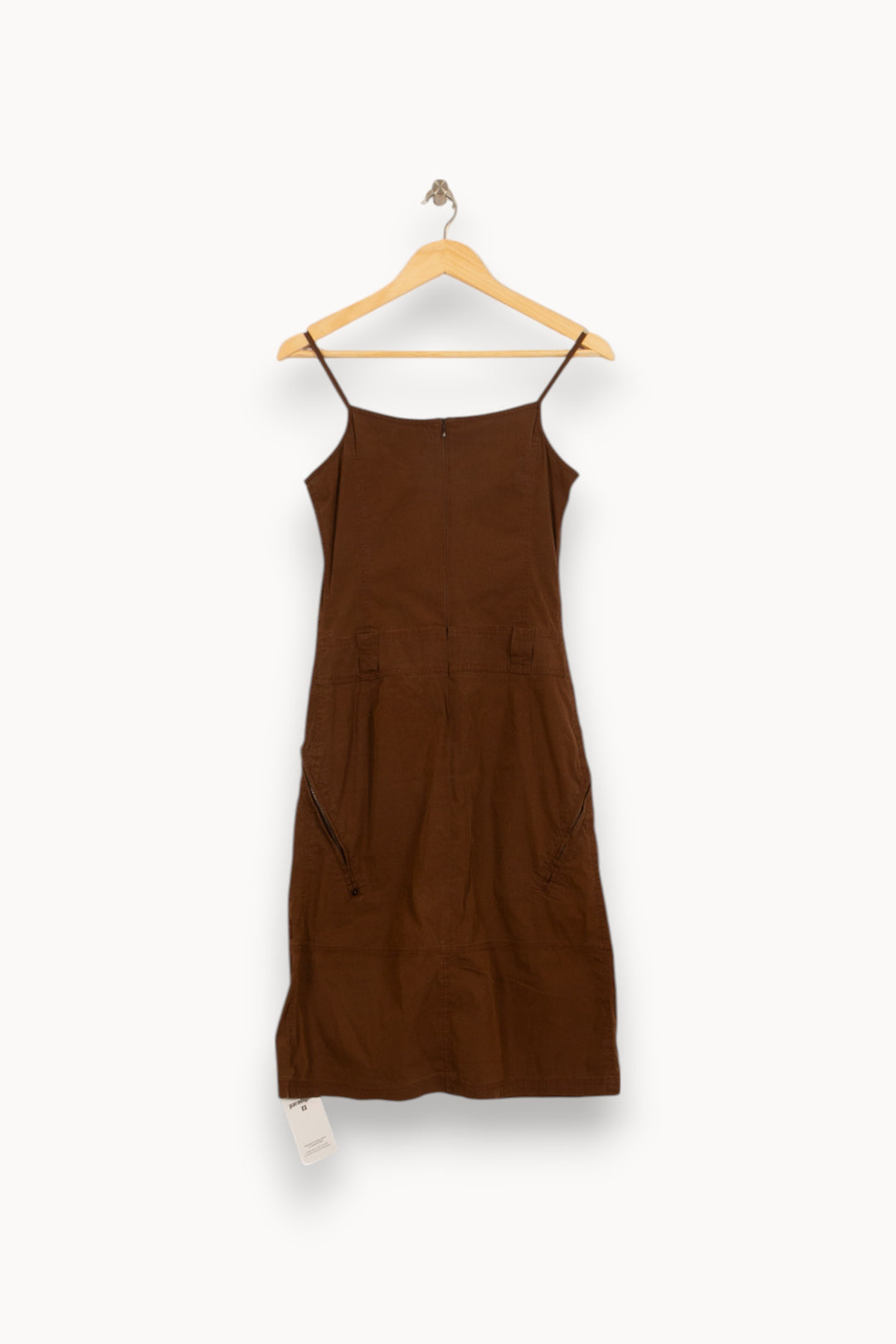 Robe À Bretelles Marron - Taille S/36 de la marque IKKS | PARAD51555 - Vendu par Paradigme - Image 4