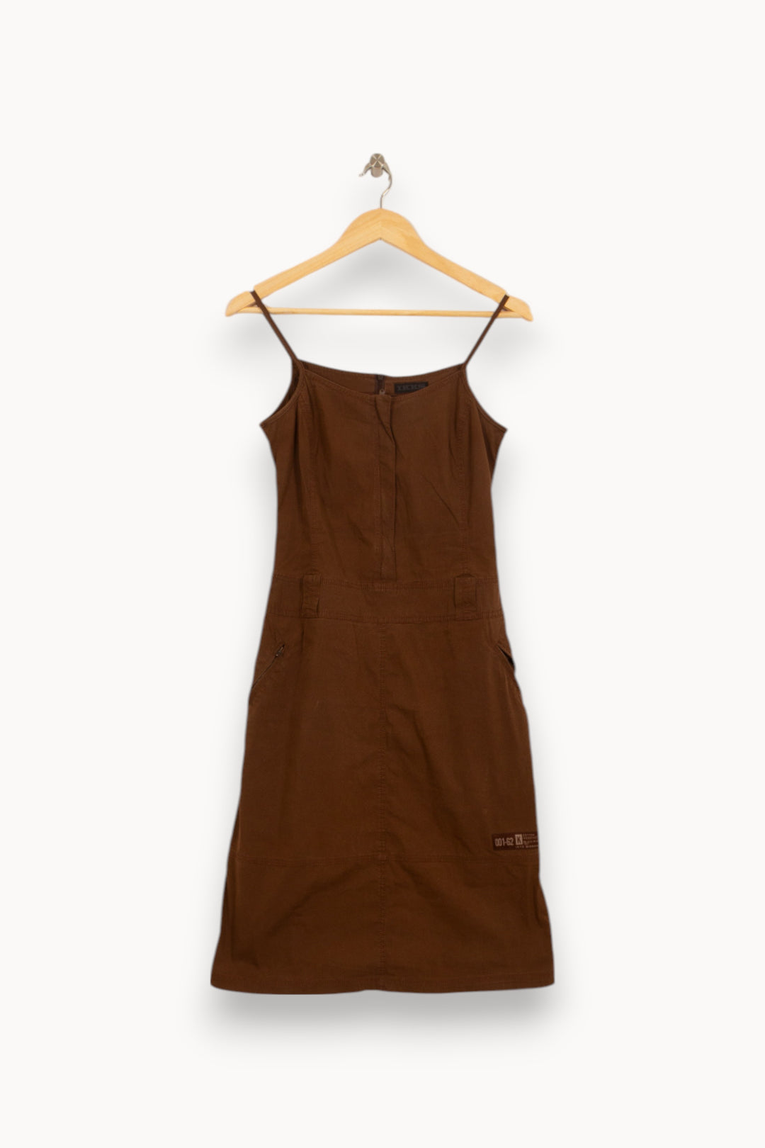 Robe À Bretelles Marron - Taille S/36 de la marque IKKS | PARAD51555 - Vendu par Paradigme - Image 2
