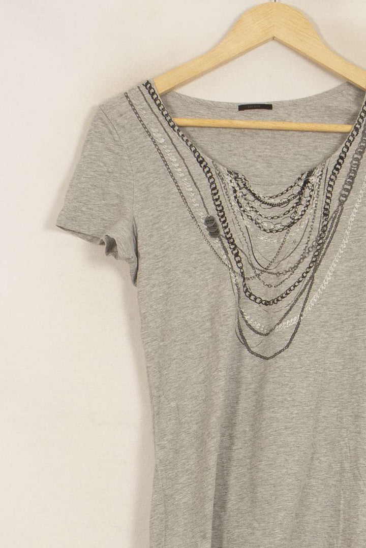 Tee-shirt Gris - Taille XL/42 de la marque IKKS | PARAD51556 - Vendu par Paradigme - Image 3