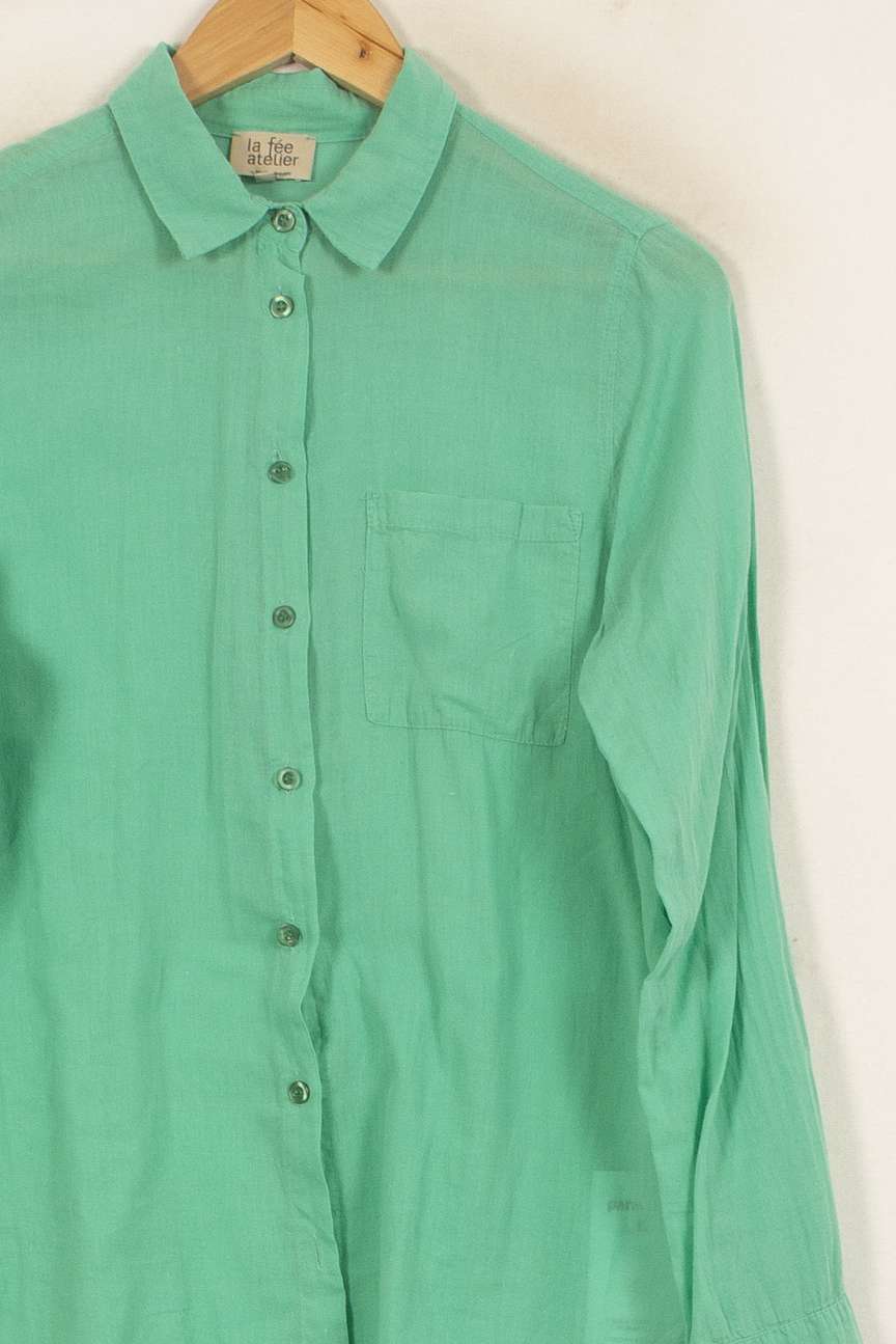 Chemise Verte - Taille M/38 de la marque La Fée Maraboutée | PARAD51560 - Vendu par Paradigme - Image 3