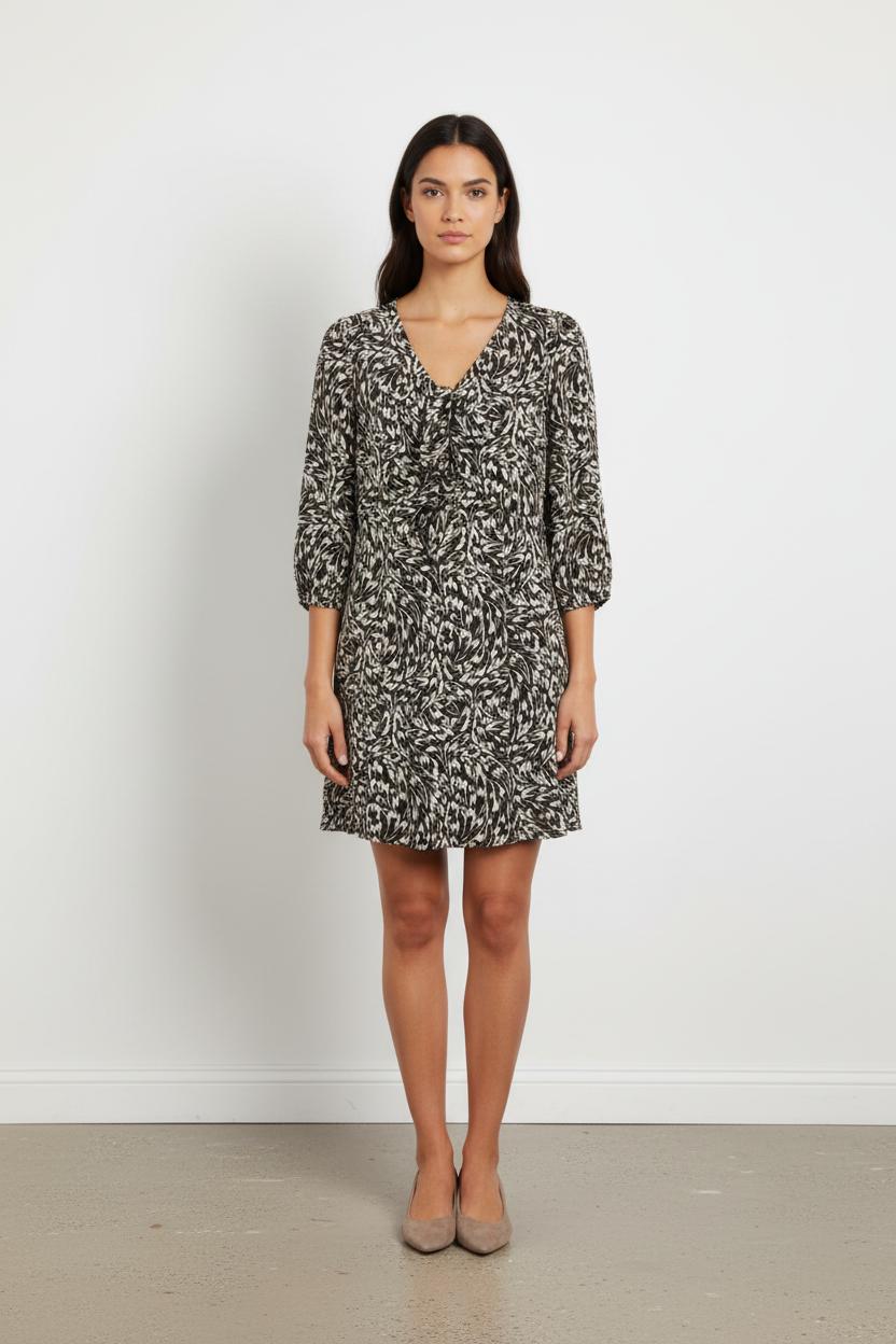 Robe Courte Noire et Blanche - Taille L/40