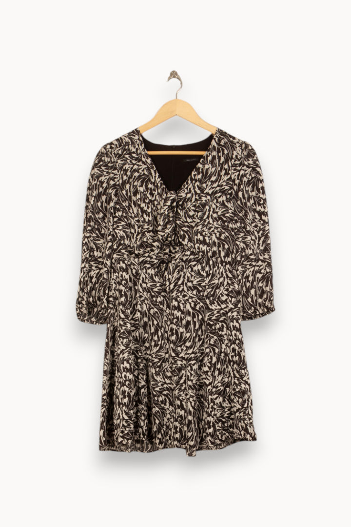 Robe Courte Noire et Blanche - Taille L/40 de la marque IKKS | PARAD51561 - Vendu par Paradigme - Image 2