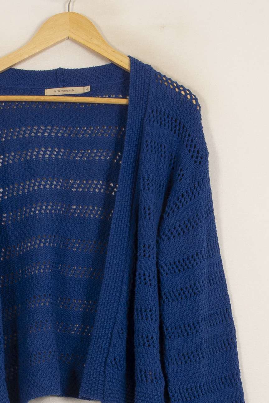 Cardigan Bleu - Taille S/36 de la marque La Fée Maraboutée | PARAD51565 - Vendu par Paradigme - Image 3