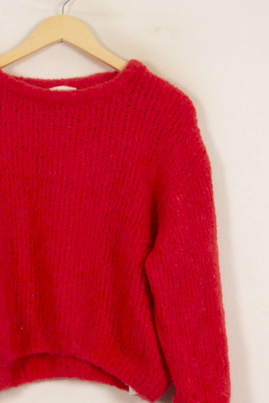 Pull Rouge - Taille S/36 de la marque American Vintage | PARAD51567 - Vendu par Paradigme - Image 3