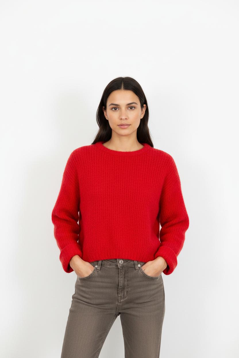 Pull Rouge - Taille S/36
