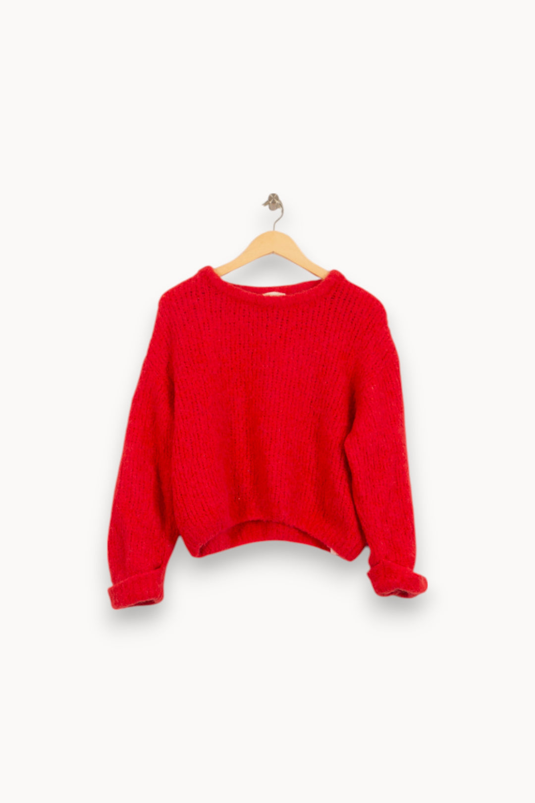 Pull Rouge - Taille S/36 de la marque American Vintage | PARAD51567 - Vendu par Paradigme - Image 2