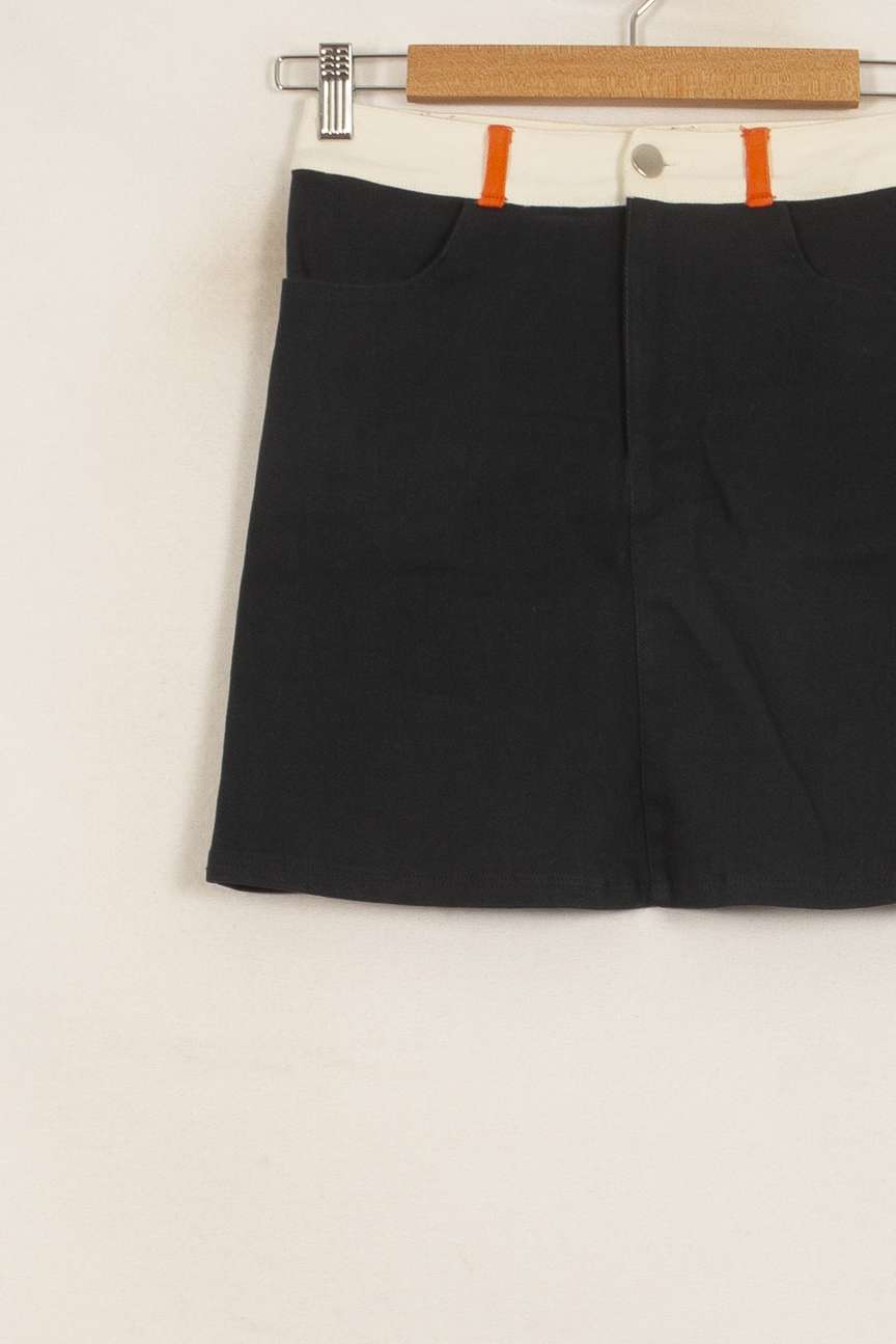 Jupe Courte Noire et Blanche - Taille XS/34 de la marque Marie Sixtine | PARAD51578 - Vendu par Paradigme - Image 3