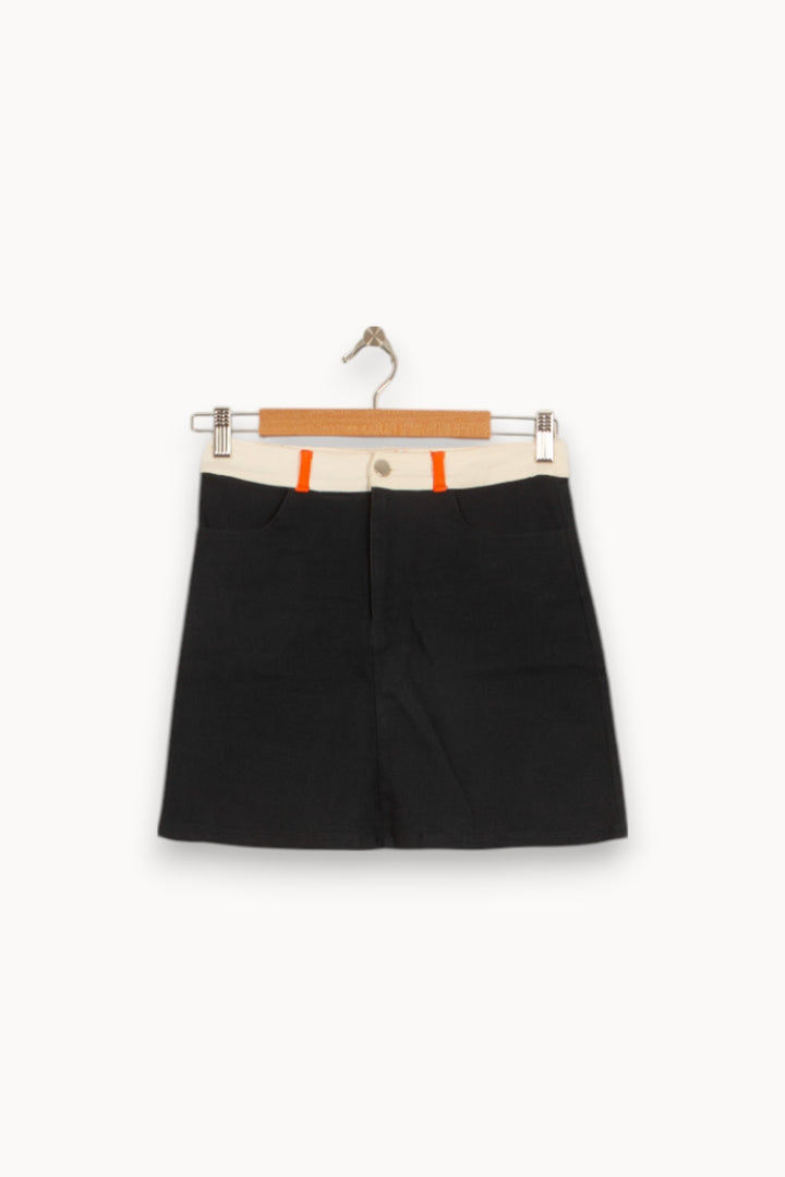 Jupe Courte Noire et Blanche - Taille XS/34 de la marque Marie Sixtine | PARAD51578 - Vendu par Paradigme - Image 2