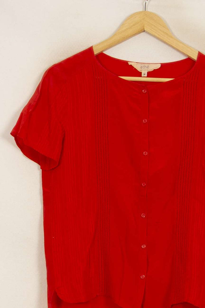 Blouse Rouge - Taille XS/34 de la marque Vanessa Bruno - Athé | PARAD51585 - Vendu par Paradigme - Image 3
