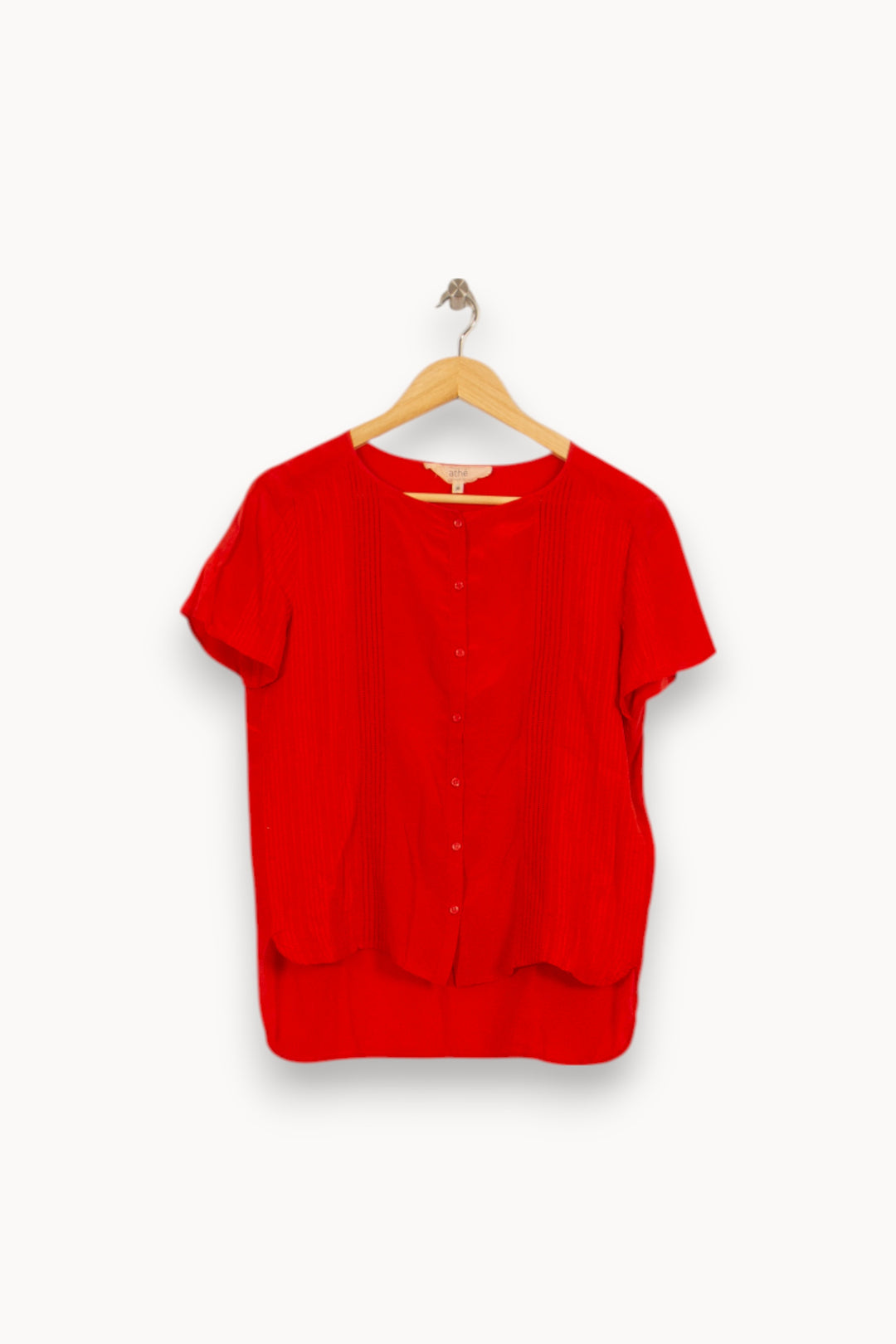 Blouse Rouge - Taille XS/34 de la marque Vanessa Bruno - Athé | PARAD51585 - Vendu par Paradigme - Image 2