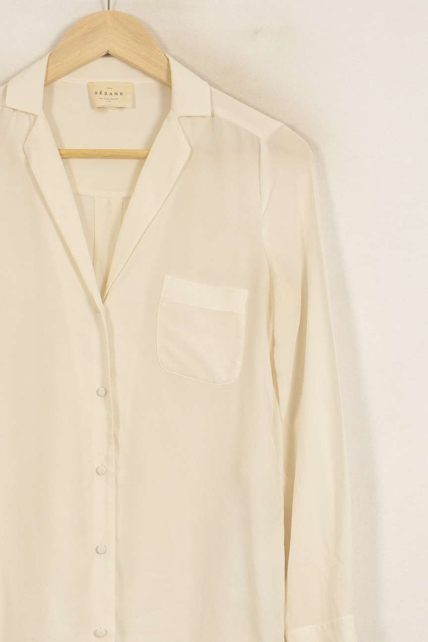 Chemise Blanche - Taille XXS/32 de la marque Sézane | PARAD51589 - Vendu par Paradigme - Image 3