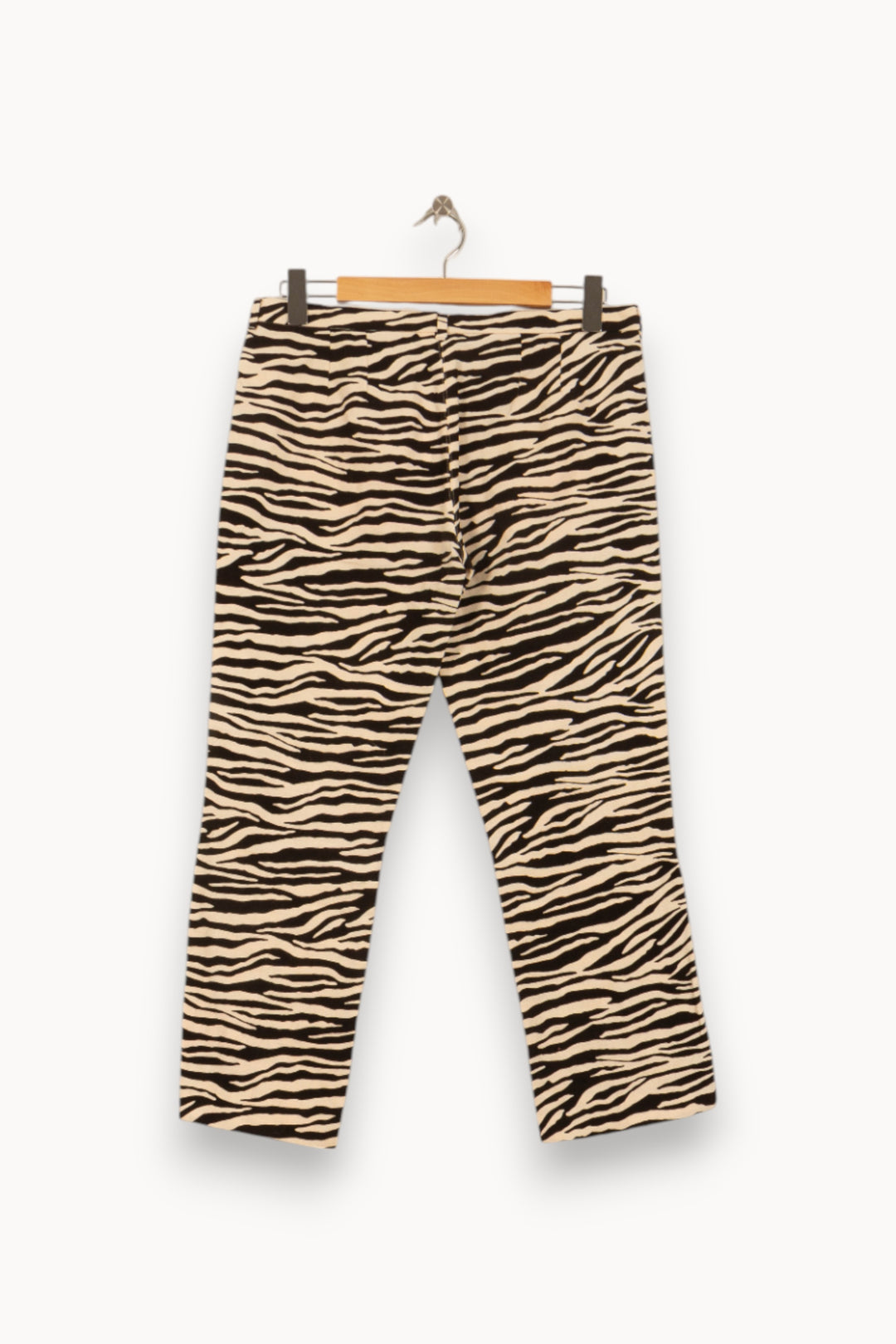 Pantalon Zébré Noir et Blanc - Taille XL/42 de la marque Max Mara | PARAD51592 - Vendu par Paradigme - Image 4