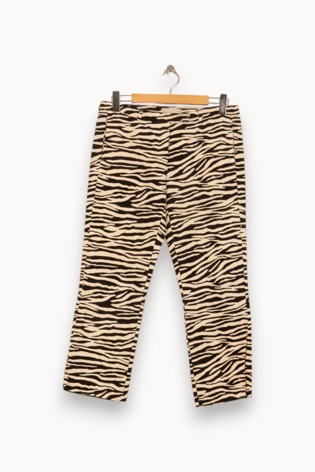Pantalon Zébré Noir et Blanc - Taille XL/42 de la marque Max Mara | PARAD51592 - Vendu par Paradigme - Image 2