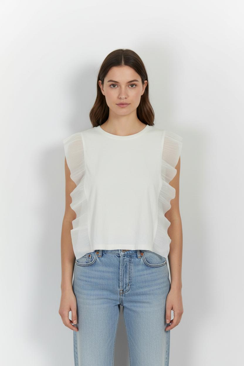 Top Blanc - Taille M/38 de la marque Maje | PARAD51593 - Vendu par Paradigme - Image 1