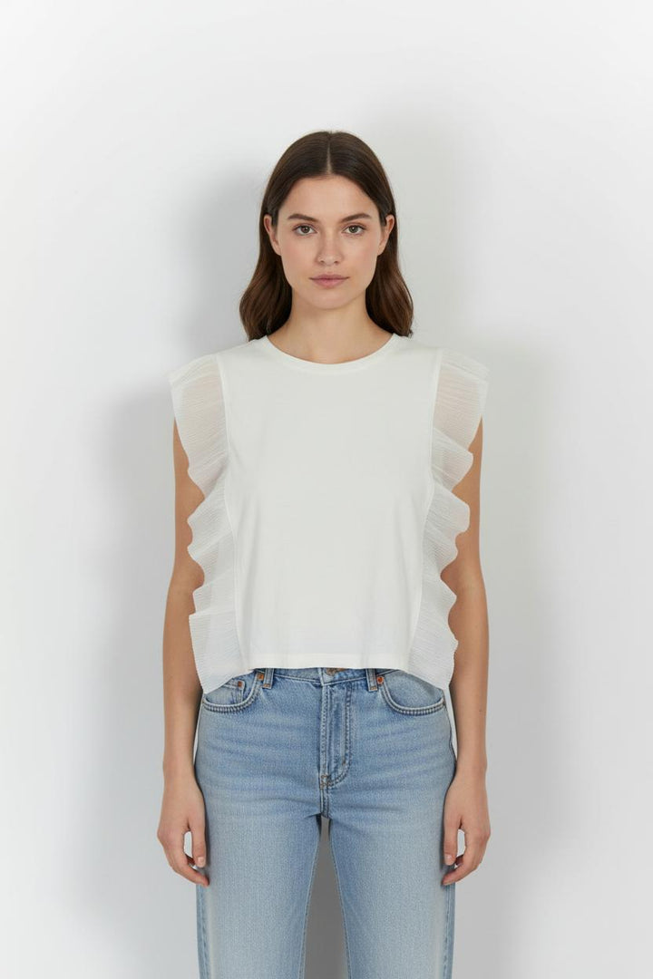 Top Blanc - Taille M/38 de la marque Maje | PARAD51593 - Vendu par Paradigme - Image 1