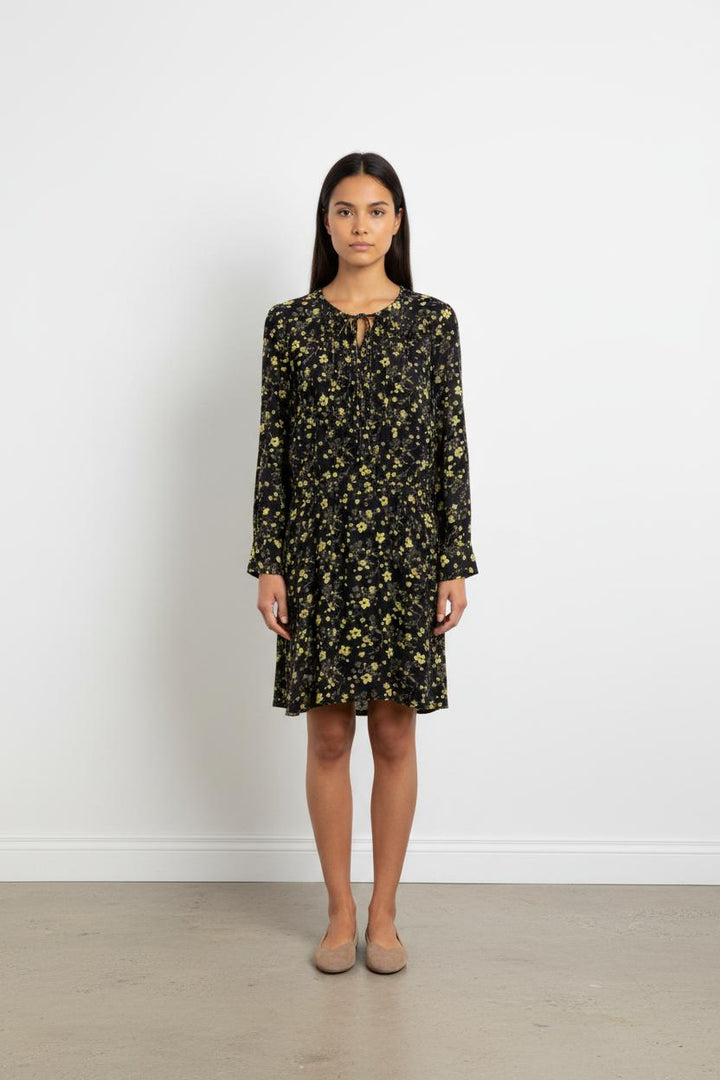 Robe Fleurie Bleu et Jaune - Taille S/36