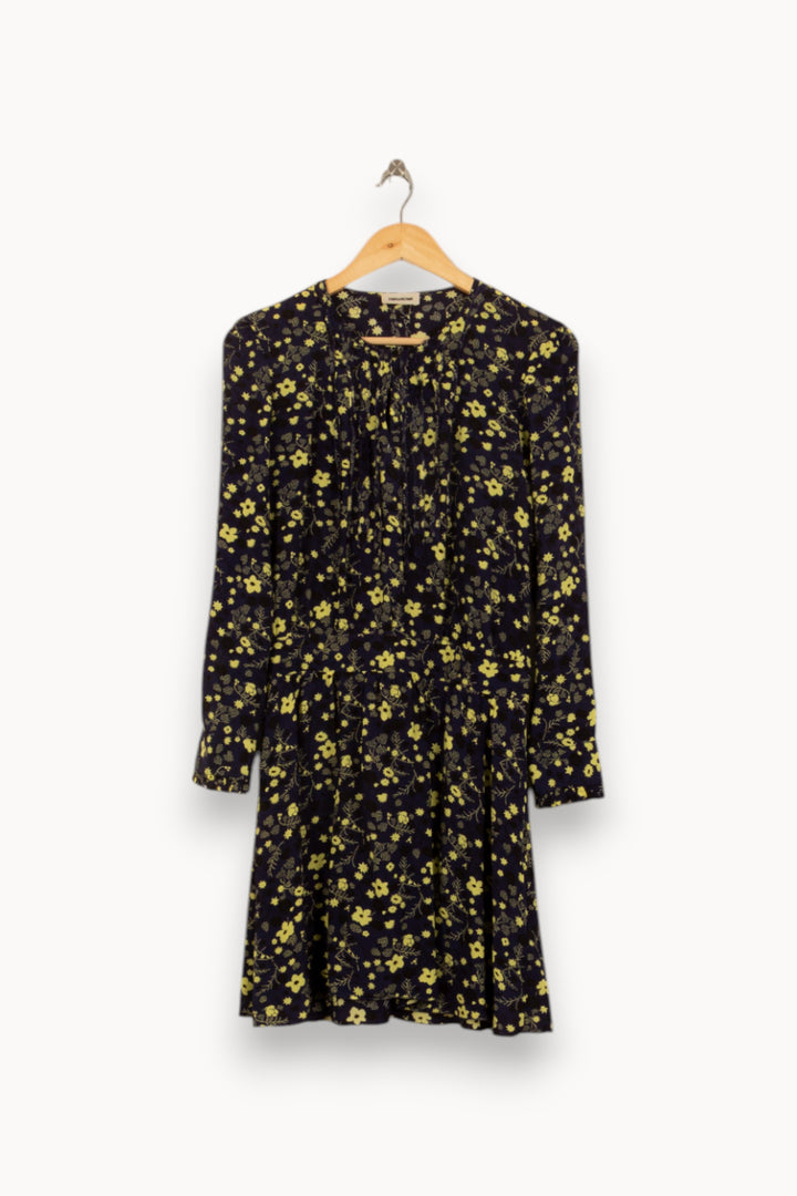 Robe Fleurie Bleu et Jaune - Taille S/36 de la marque Zadig&Voltaire | PARAD51597 - Vendu par Paradigme - Image 2